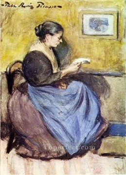  sitting - Woman Sitting 1903 Pablo Picasso